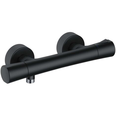 Kludi Zenta SL - Mitigeur thermostatique de douche, noir mat 351003938