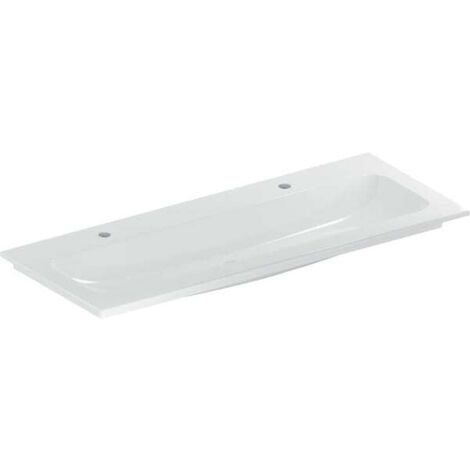 Geberit iCon lavabo pour meubles, 2 trous pour robinetterie, sans