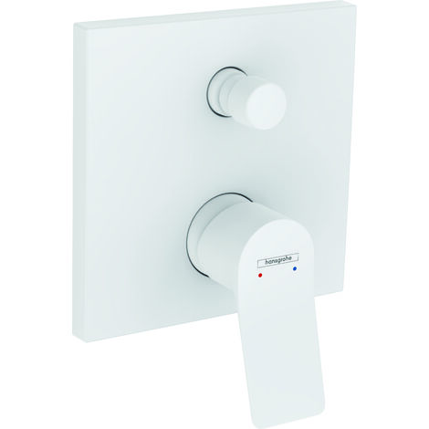Hansgrohe Vivenis - Mitigeur de baignoire encastré, 2 sorties, blanc mat 75416700