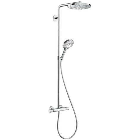 Hansgrohe Raindance S - Set de douche avec thermostat, diamètre 24 cm, 3 jets, EcoSmart, chrome 28823000