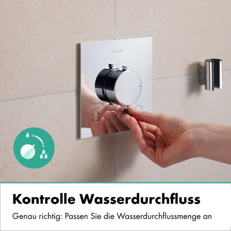 Hansgrohe Axor Starck 10720000 – Set Finition Mitigeur Thermostatique Encastré Avec Inverseur, Douille Et Poignée