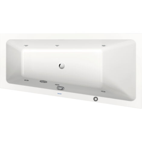 Duravit No.1 baignoire balnéo encastrée, trapèze, 1500x800mm, Jet