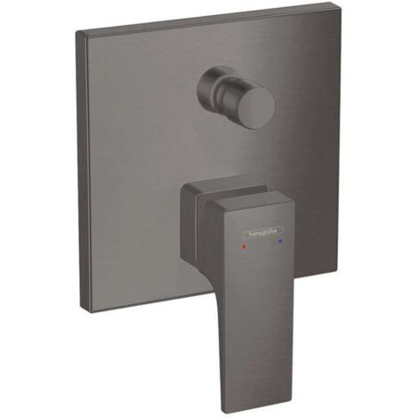 Hansgrohe Metropol - Mitigeur de baignoire encastré avec clapet anti-retour, noir chromé brossé 32546340 (1/3)