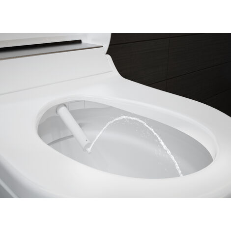 Geberit AquaClean WC Japonais Tuma Confort complèt avec Rimfree cuvette  murale verre blanc - 146.290.SI.1 