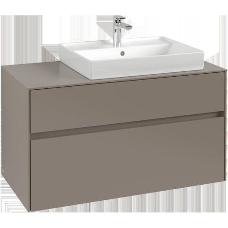 Villeroy & Boch Collaro Meuble sous-lavabo, 2 tiroirs, lavabo à (1/2)