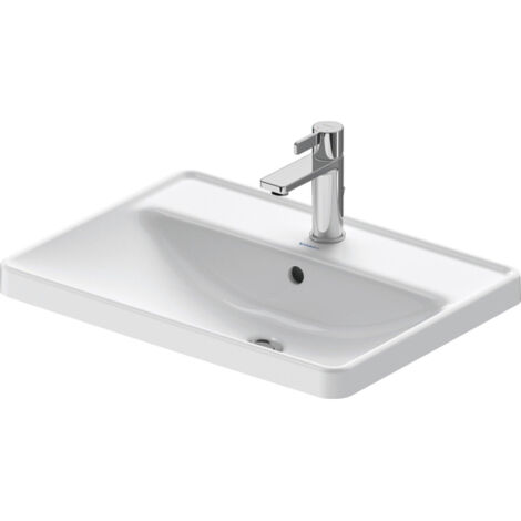 Duravit D-Neo - Vasque à encastrer 600x440 mm, 1 trou pour robinetterie, blanc 0357600027