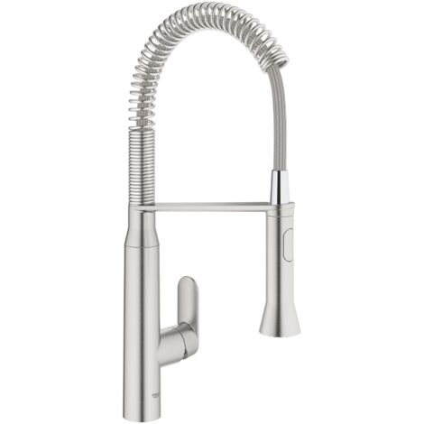 Mitigeur de cuisine monocommandé avec douchette professionnelle – Hauteur 539mm – Saillie 234mm – Cartouche céramique GROHE SilkMove 35mm