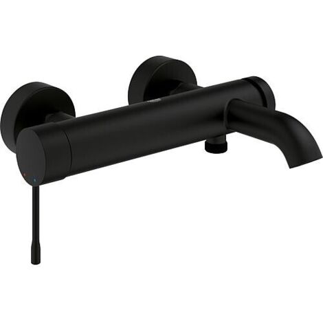Grohe – Mitigeur bain/douche monocommande en laiton noir phantom – Cartouche céramique 35mm – Entraxe 135-165mm – Débit 20 l/min