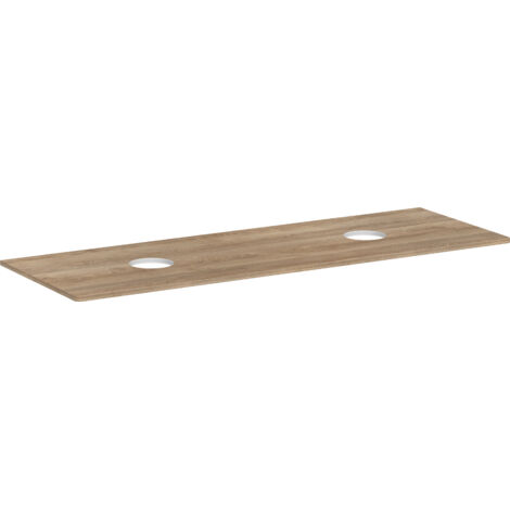 hansgrohe Xelu Q Console avec 2 découpes rondes, 1560x550, pour (1/3)
