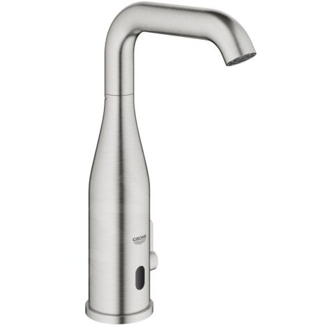 Grohe Essence E - Mitigeur de lavabo électronique infrarouge avec mélangeur et limiteur de température réglable, supersteel