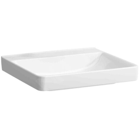 Laufen Pro Liberty - Lavabo 600x550 mm, sans trou pour robinetterie, sans trop-plein, blanc H8119500001421 (1/3)