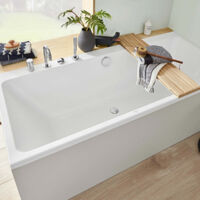 Villeroy & Boch – Baignoire rectangulaire Subway Duo 1800x800mm – Volume 190L – Acrylique – Confort optimal pour bain relaxant