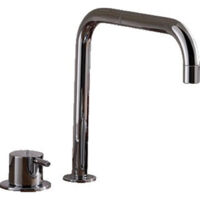 Vola 590 Robinet mitigeur 2 trous avec mitigeur simple effet, chromé - 590-16