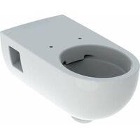 Keramag Renova Nr. 1 Comfort washdown WC, sans rebord, 6/5 l, forme partiellement fermée, suspendue au mur, 500 693., Coloris: Blanc - 500.693.01.1
