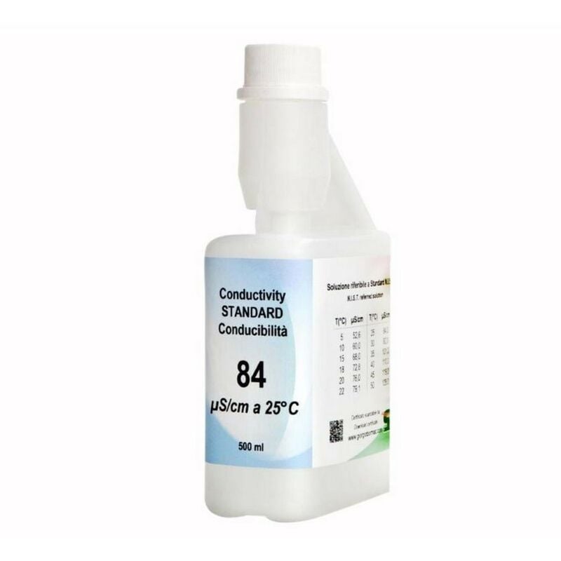 Solution standard conductivité 84µS/cm +-1%/25°C