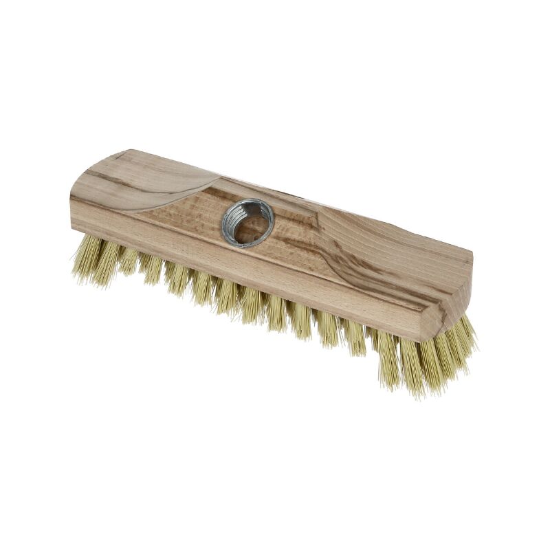 Tête De Balai De Jardin à Poils Durs - 26 Cm De Poils, Inclinée à 30°, Compatible Manche Fileté (trou 22 Mm) - 7