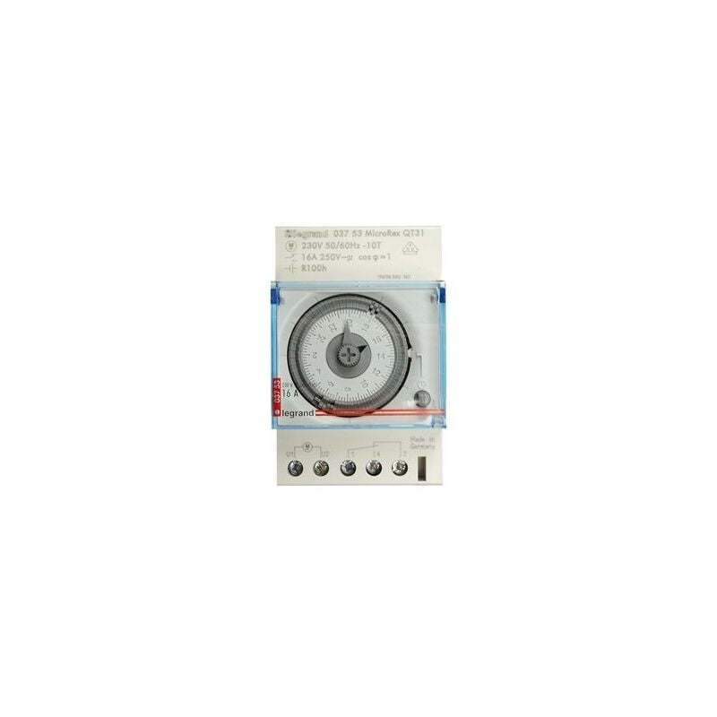 Interrupteur horaire analogique Legrand MicroRex QT31 230V 50-60Hz