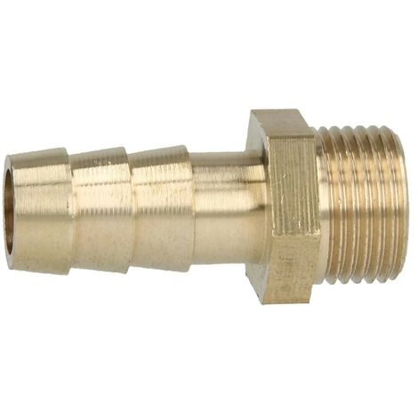 Douille en laiton à filetage mâle 3/8" pour le raccordement de tuyaux 1/2''