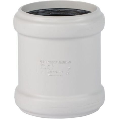 Tuyau d'eau résiduaire insonore, manchon double, DN75 (1/2)