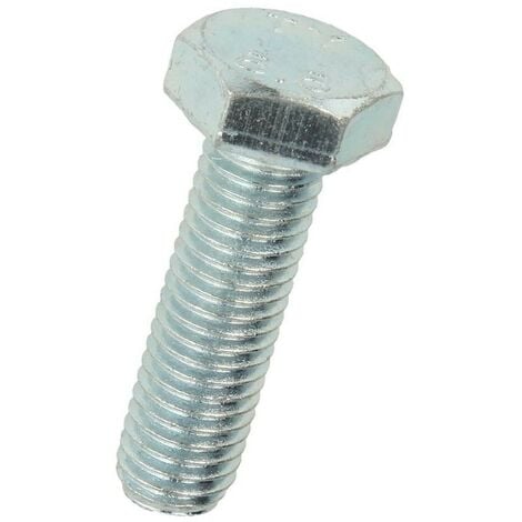 Vis 6 pans acier galvanisé M6 x 50 mm