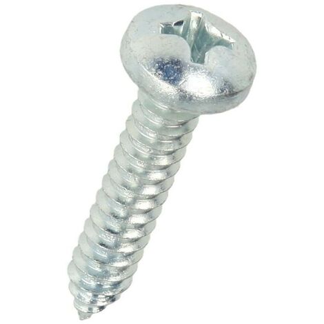 Vis à tôle galvanisée Ø 5,5 x 13 mm à tête bombée et empreinte cruciforme