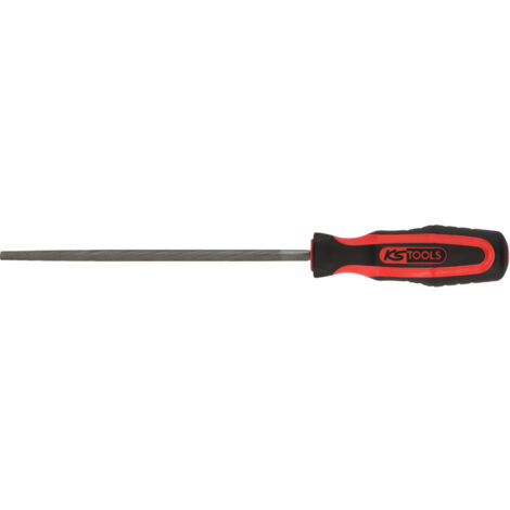 KS Tools - Lime ronde emmanchée demi-douce, L.200 mm - 157.0205