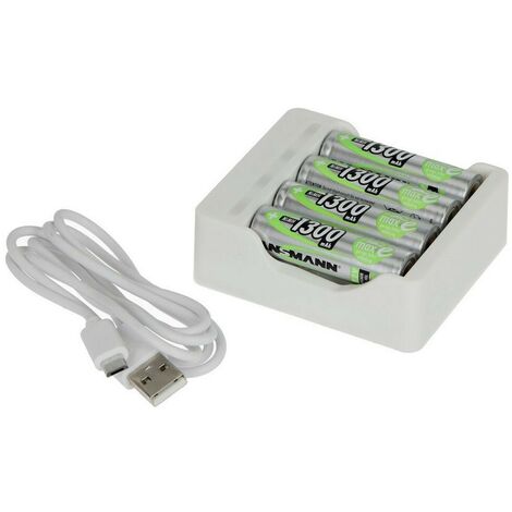 Chargeur pour 4 piles Mignon ou Micro NiMH (1/2)
