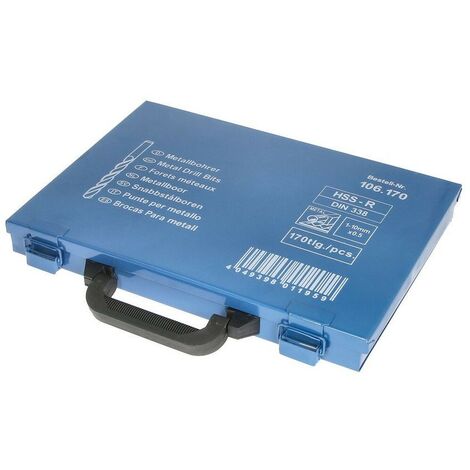 Jeu de forets HSS-R pour acier Ø 1 - 10 mm