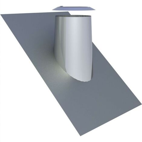 Solin de toit  Ø 180mm avec bord en plomb  pour une inclinasison de 36-45°
