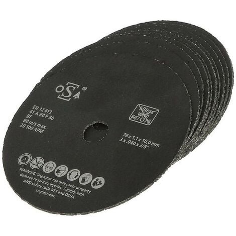 Werkmax, Lot De 5 Disques à Tronçonner Diamantés Laser Roxx, 230 Mm, Pour Béton, Pavé, Brique, Granit, Pierre Naturelle