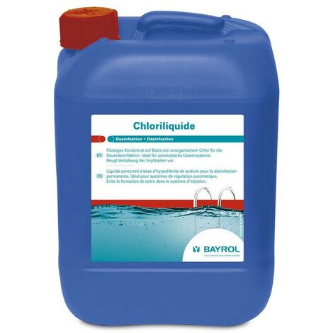 Bayrol – Désinfectant chloré de piscine 10L – Application permanente – Efficacité renforcée contre les algues et bactéries – Format liquide (1/3)