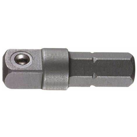 Douille 1/4" sur porte-embout 6 pans
