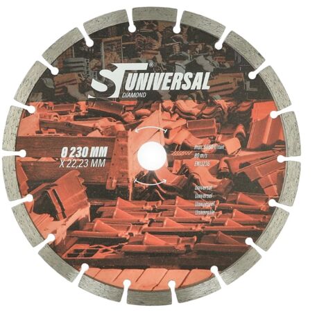 Disques à tronçonner diamantés universels pour matériaux de construction