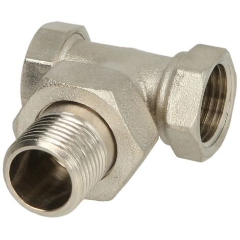 Raccord d'arrêt 3/4’’ équerre nickelé