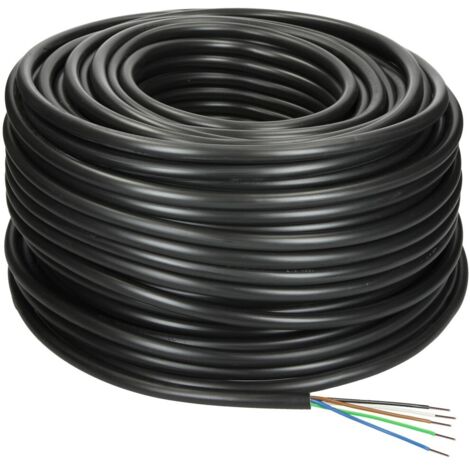Câble enterré 5 x 2,5 mm² NYY-J avec conducteur de protection