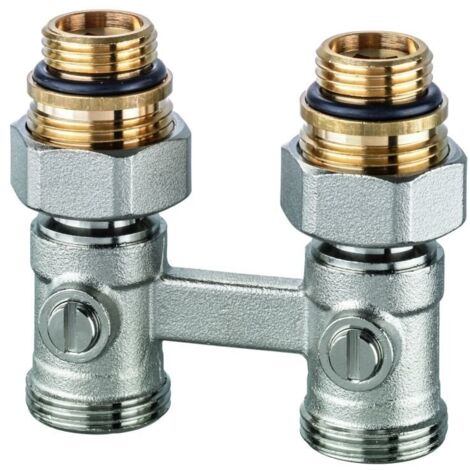 Bloc de robinet Vekotrim bitube droit 1/2'' FF (1/4)
