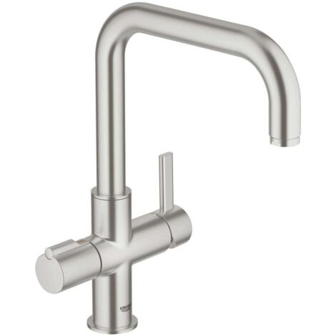 Grohe Red - Mitigeur d’évier à levier Duo, supersteel 30097DC0 (1/3)