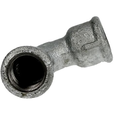 Raccord en fonte malléable coude court 1/2’’ FF/FF