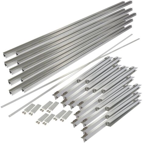 Set de montage toit plat 4plus horizontal méandre 5 capteurs