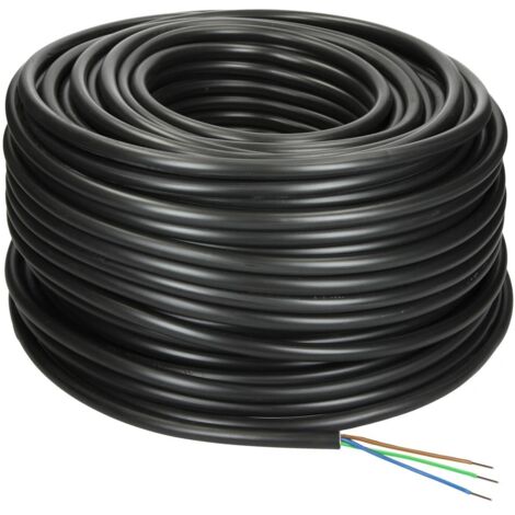 Câble enterré 3 x 6 mm² NYY-J avec conducteur de protection