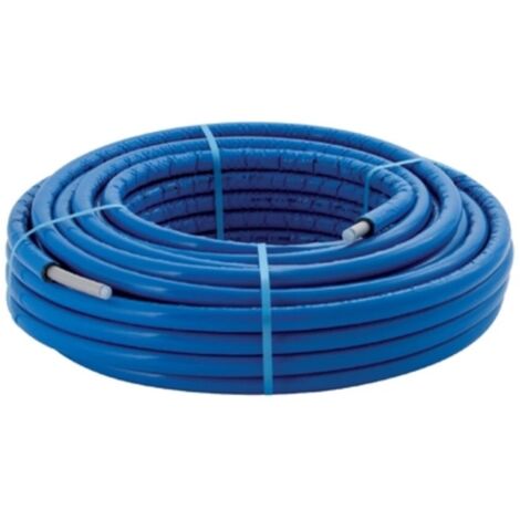 PushFit tube ML 20 mm préisolation ronde 10mm bleu en couronne