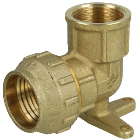 MS Raccord de compression rondelle murale pour tube PE 32 mm x 1’’ FF