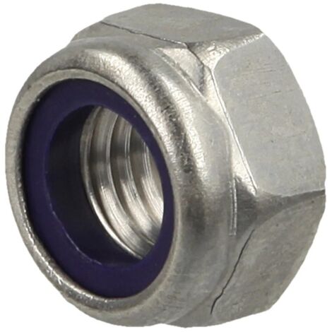 Ecrou de sécurité hexagonal inox M12