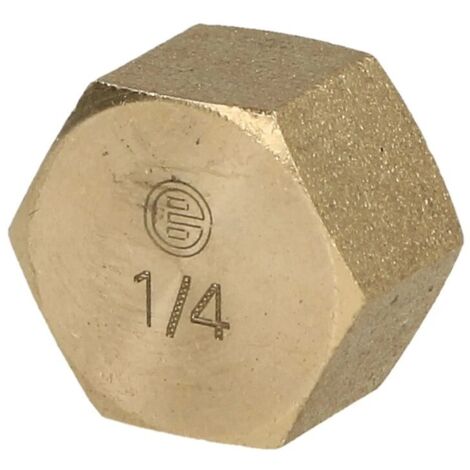 Cache 1/4'' laiton nu