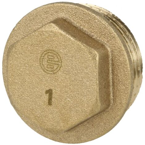 Bouchon 1’’ hexagonal laiton nu