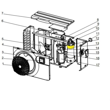 Échangeur de chaleur en titane pour pompe à chaleur de piscine 9,5 kW