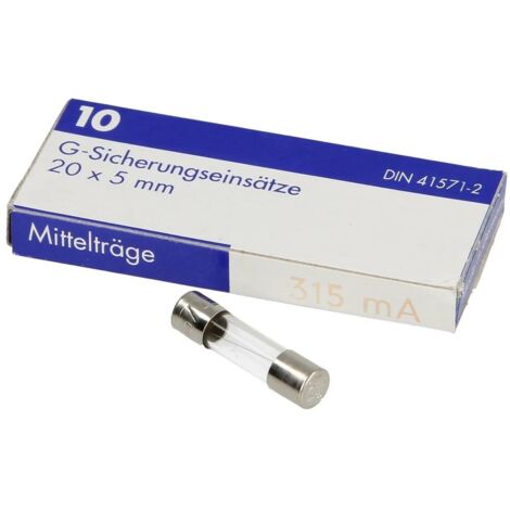 Fusible à action semi-retardée 315 mA 250V