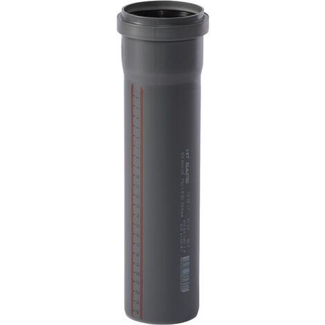 Tuyau d'évacuation PVC 250 mm DN75 – Longueur 250 mm – Embout enfichable avec triple lèvre d'étanchéité – Résistant aux eaux usées – Ostendorf
