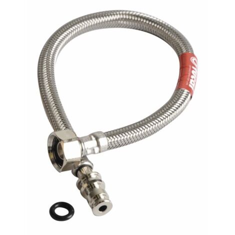 Flexible sanitaire 1,5m – Raccords filetés 1/2" – Norme sanitaire – Pour chaudières ELM Leblanc