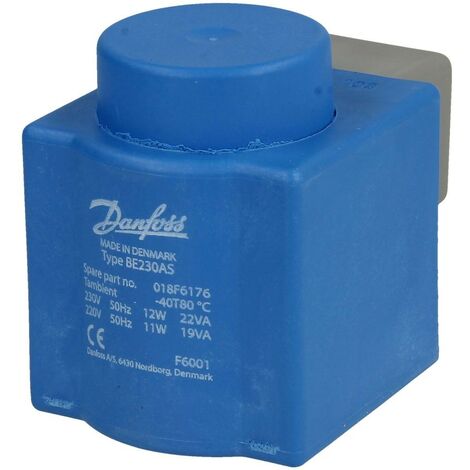 Bobine magnétique Danfoss avec AMP 10 Watt a.c., 018F6176